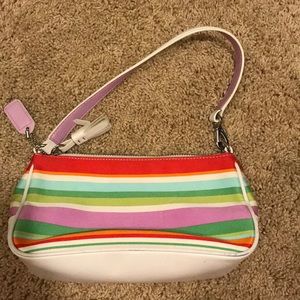 Striped Coach Purse